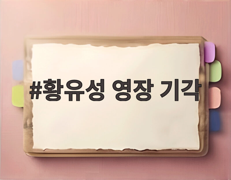 황유성 영장 기각 사유와 이번 결정 1 황유성 영장 기각