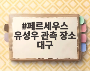 페르세우스 유성우 관측 장소 대구