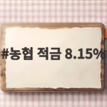 농협 적금 8.15%