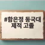 고졸 고백한 함은정 동국대 제적 심경 함은정 동국대 제적 고졸