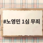 노영민 1심 무죄 채용 외압 혐의 판단 노영민 1심 무죄