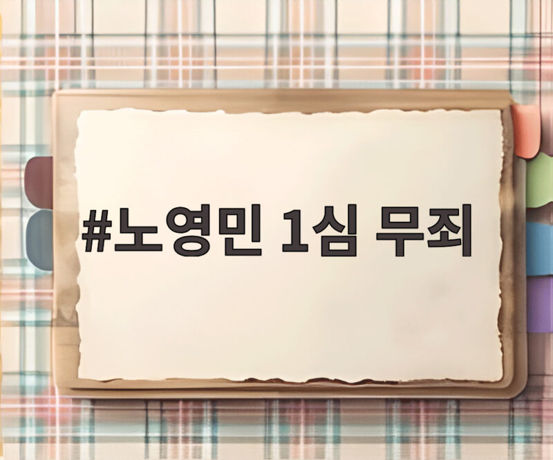 노영민 1심 무죄