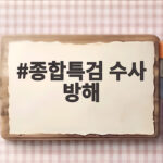 종합특검 수사 방해 혐의 이시원 기소 정리 종합특검 수사 방해