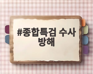 종합특검 수사 방해