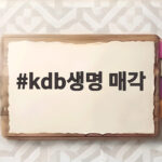KDB생명 매각 한투지주 우선협상대상 kdb생명 매각