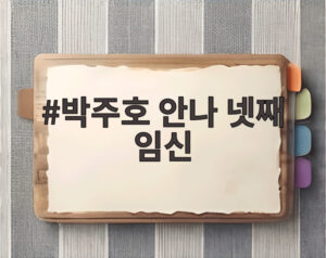 박주호 안나 넷째 임신