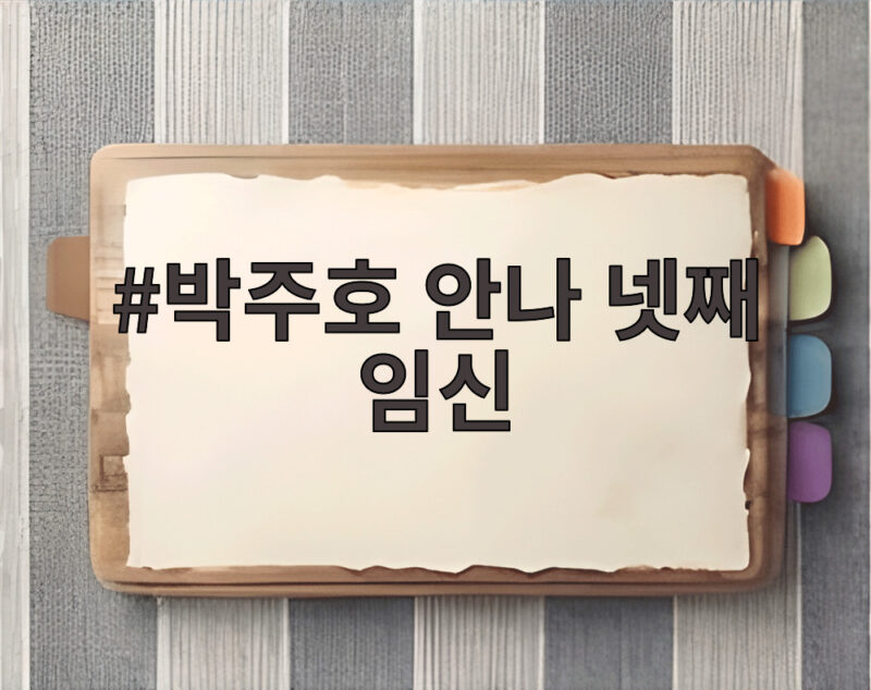 박주호 안나 넷째 임신