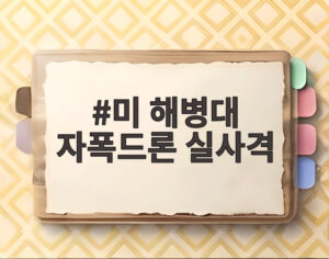 미 해병대 자폭드론 실사격