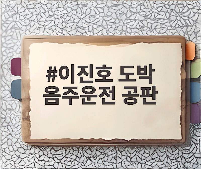 이진호 도박 음주운전 공판 징역 2년 구형 1 이진호 도박 음주운전 공판