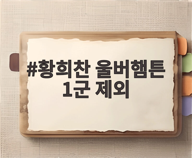 황희찬 울버햄튼 1군 제외, 방출 수순 1 황희찬 울버햄튼 1군 제외
