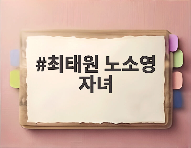 최태원 노소영 자녀와 9440억 판결 오늘 결판 1 최태원 노소영 자녀