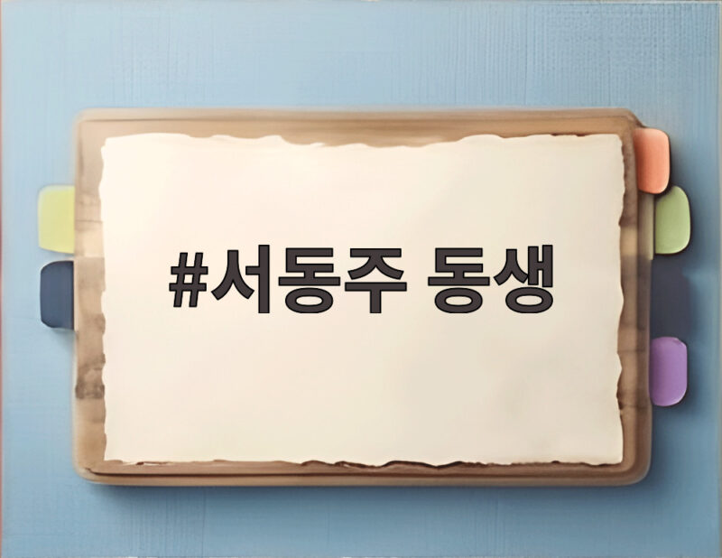 서동주 동생