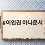 이인권 아나운서