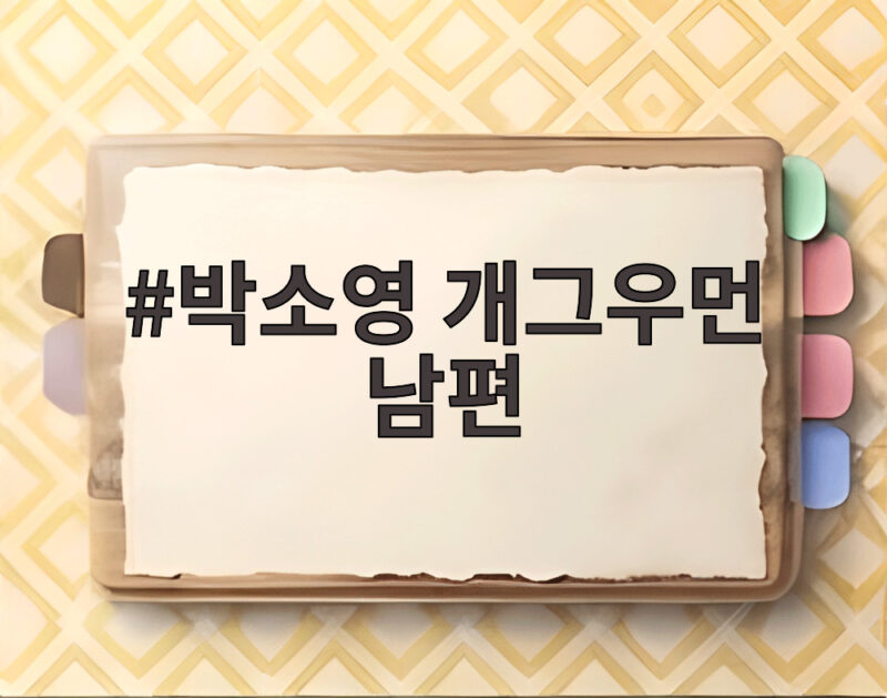 박소영 남편 문경찬 육아 예행연습 신랑수업2 1 박소영 개그우먼 남편