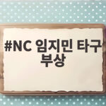 NC 임지민 강습 타구 안면 부상, 병원 이송 후 검진 NC 임지민 타구 부상