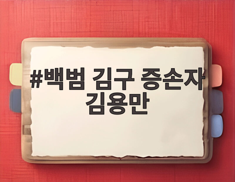 김구 증손자 김용만 하영 논란 일침 1 백범 김구 증손자 김용만