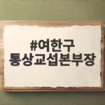 여한구 통상교섭본부장 전격 경질과 여파 여한구 통상교섭본부장