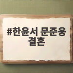 한윤서 문준웅 결혼 소식, 40세에 찾은 달콤한 결실을 축하합니다 한윤서 문준웅 결혼
