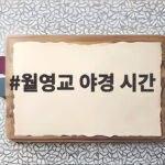 월영교 야경 시간