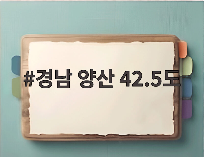 경남 양산 42.5도 국내 최고 기록 1 경남 양산 42.5도