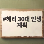 혜리 30대 인생 계획 솔직 고백 혜리 30대 인생 계획