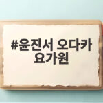 윤진서 오다카 요가원 윤가이도 찾는 이유 윤진서 오다카 요가원