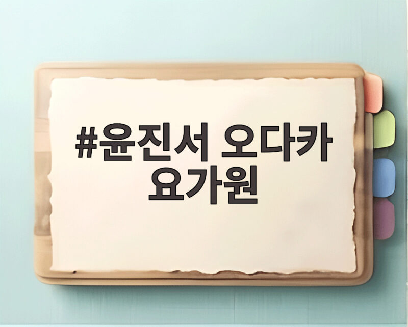 윤진서 오다카 요가원 윤가이도 찾는 이유 1 윤진서 오다카 요가원