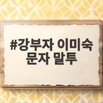 강부자가 밝힌 이미숙 문자 말투 일침 강부자 이미숙 문자 말투