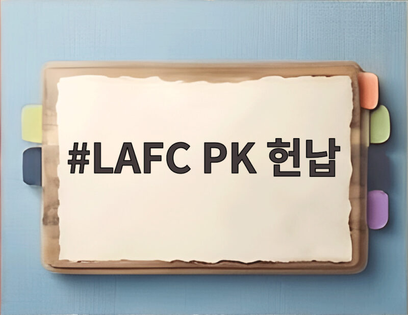 LAFC PK 헌납 아쉬운 패배 1 LAFC PK 헌납