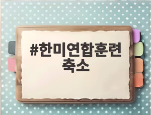 한미연합훈련 축소