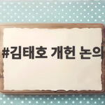 김태호 개헌 논의