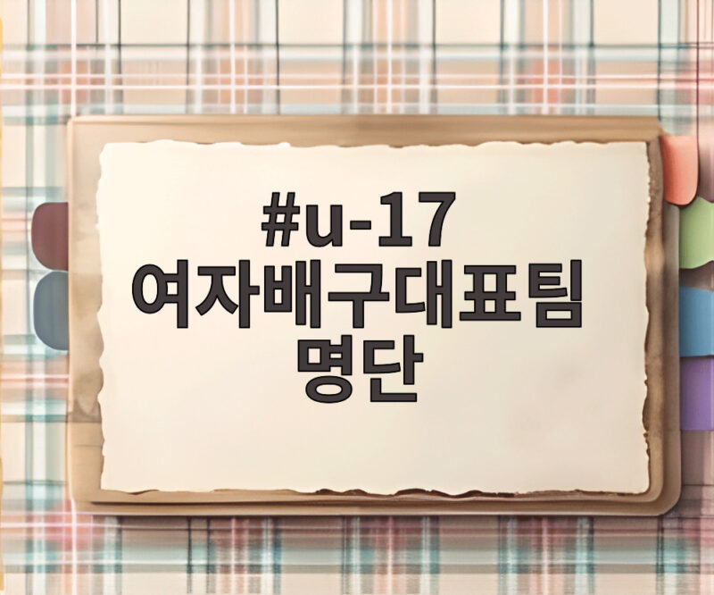 u-17 여자배구대표팀 명단