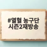 놓치면 아쉬운 열혈 농구단 시즌2 재방송 보는 법 총정리 열혈 농구단 시즌2재방송