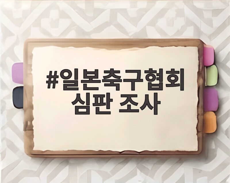 일본축구협회 심판 조사