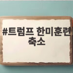 트럼프 한미훈련 축소 지시, 북미 대화 재개 신호일까 트럼프 한미훈련 축소