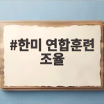 한미 연합훈련 조율, 트럼프 발언에 청와대가 밝힌 입장 한미 연합훈련 조율