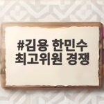 김용 한민수 최고위원 경쟁, 전당대회 최고의 승부처 김용 한민수 최고위원 경쟁