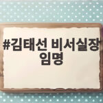 김태선 비서실장 임명과 김민석 대표의 거제 방문 및 향후 일정 김태선 비서실장 임명