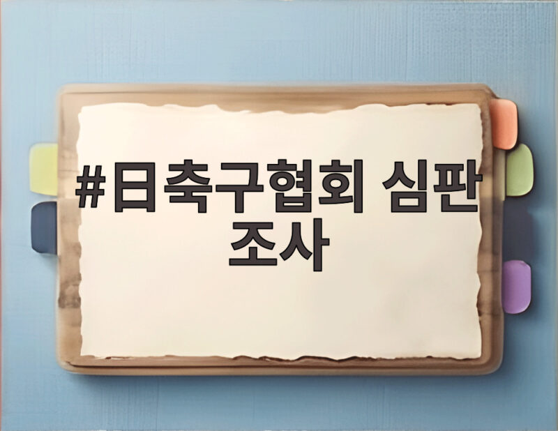 일본축구협회 심판 조사 4명 대상 착수 1 일본축구협회 심판 조사