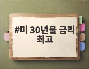 미 30년물 금리 최고