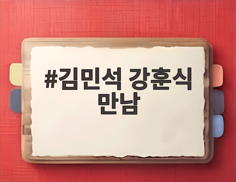 김민석 강훈식 만남