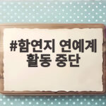함연지 연예계 활동 중단