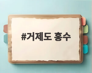 거제도 홍수