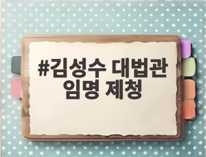 김성수 대법관 임명 제청