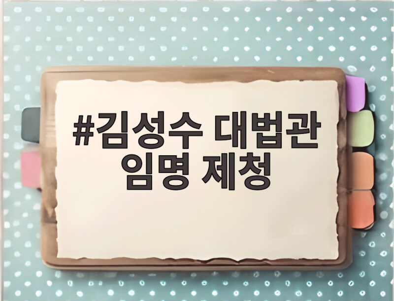 김성수 대법관 임명 제청