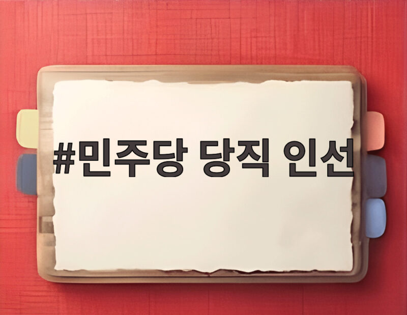 민주당 당직 인선, 능력 최우선 내건 파격 인사에 이목 집중 1 민주당 당직 인선