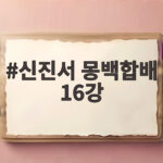 신진서 몽백합배 16강 한국 바둑 홀로 지키는 생존자 리웨이칭과 격돌 신진서 몽백합배 16강