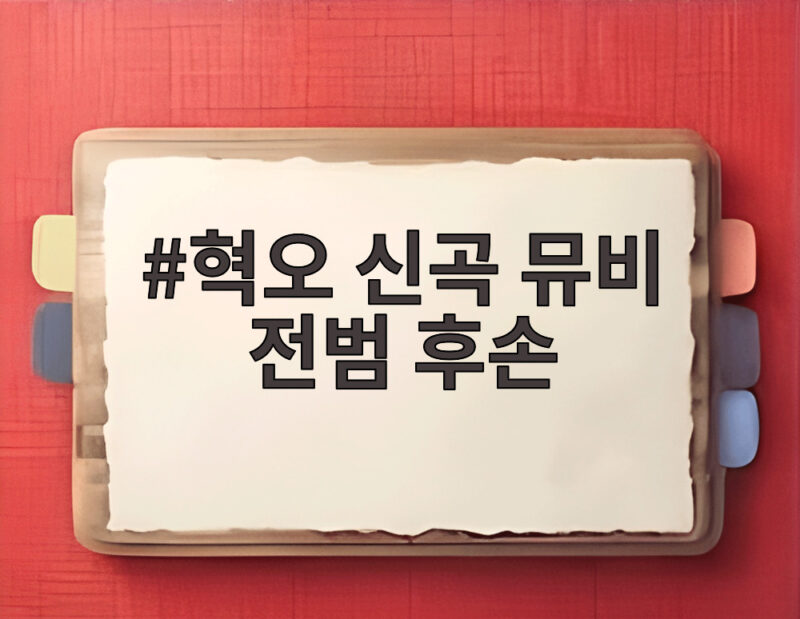 혁오 신곡 뮤비 전범 후손