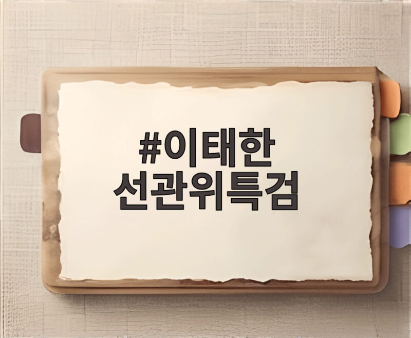 이태한 선관위특검이 기자들과 만나 수사 방침을 밝히는 모습