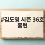 김도영 시즌 36호 홈런으로 불타오르는 홈런왕 경쟁 40개까지 4개 남았다 김도영 시즌 36호 홈런
